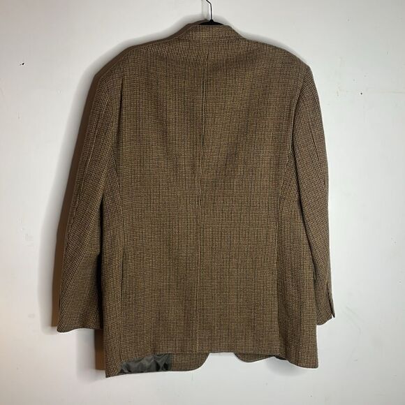 Vintage Polo Ralph Lauren brown Tweed Sport Coat 46 Long Blazer - Picture 4 of 7